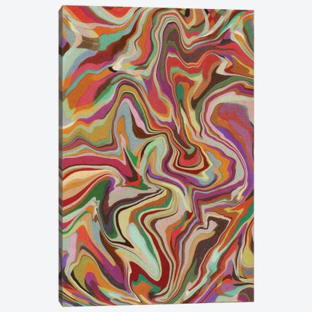 Colorful Liquid Swirl Canvas Print #ALG137} by Alisa Galitsyna Art Print