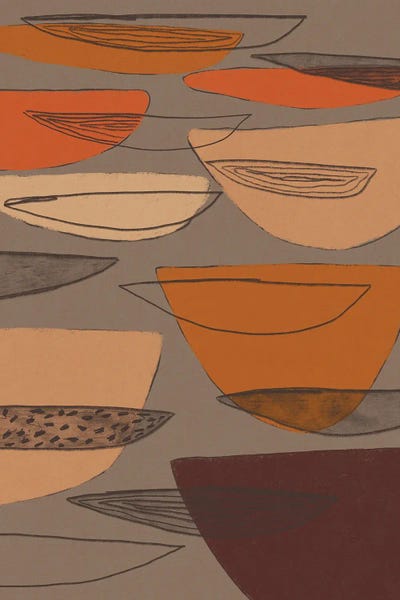 Transparent Shapes I by Alisa Galitsyna framed canvas print