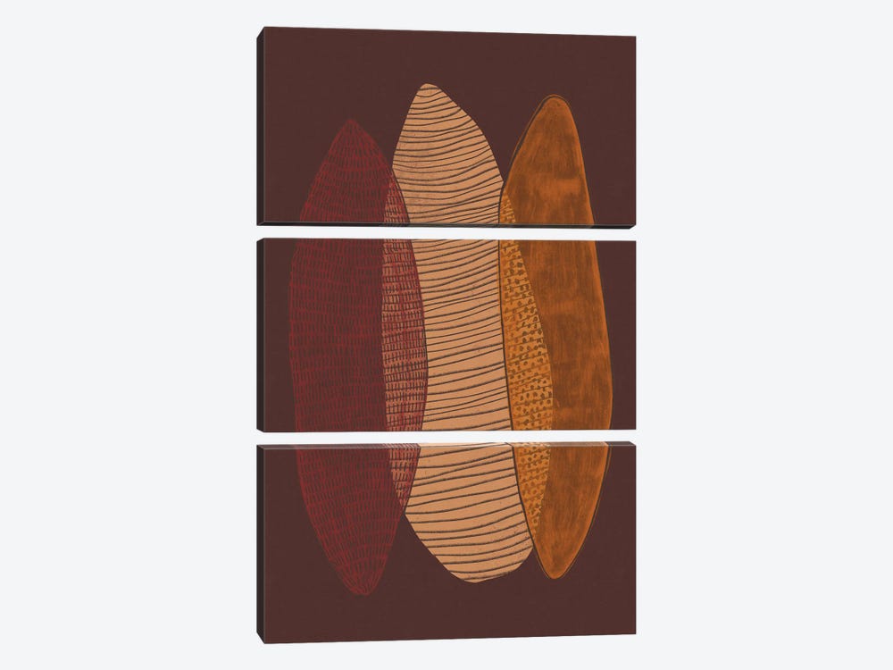 Transparent Shapes II by Alisa Galitsyna 3-piece Canvas Wall Art