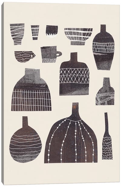 Pottery And Patterns II Canvas Art Print - Alisa Galitsyna