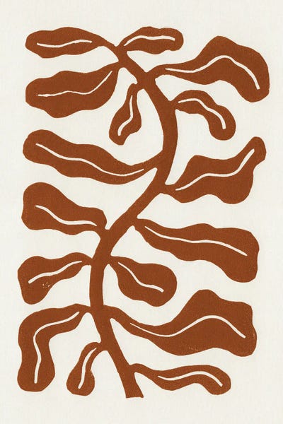 Wind-Kissed Plant In Saddle Brown by Alisa Galitsyna canvas print