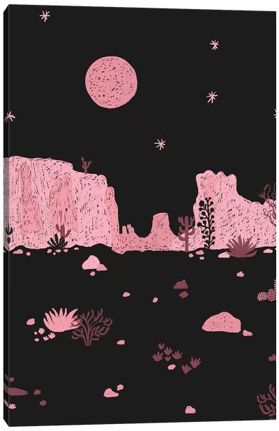 A Night In The Desert II Canvas Art Print - Western Décor