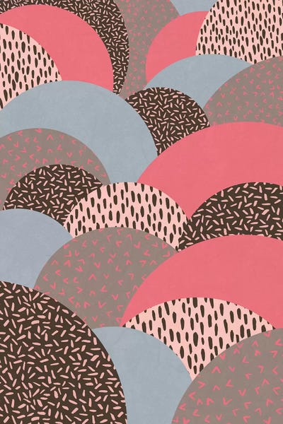 Abstract Autumn Hills Pattern by Alisa Galitsyna framed canvas print