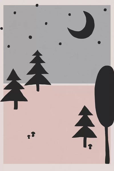 Alisa Galitsyna: Forest At Night by Alisa Galitsyna