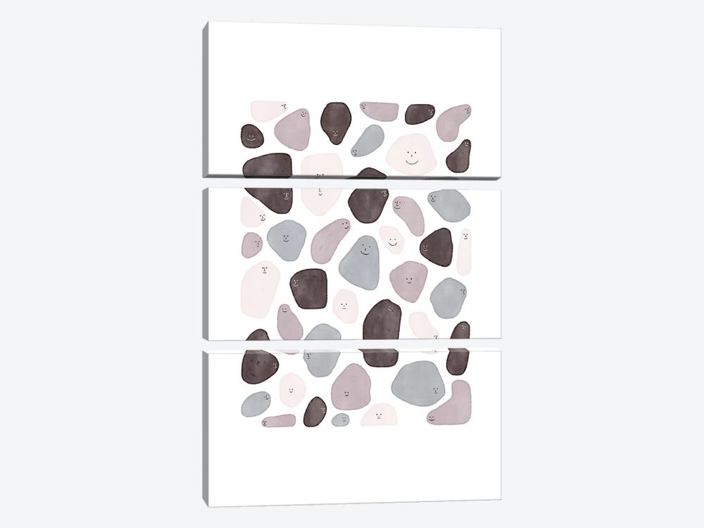 Funny Shapes by Alisa Galitsyna 3-piece Canvas Art Print