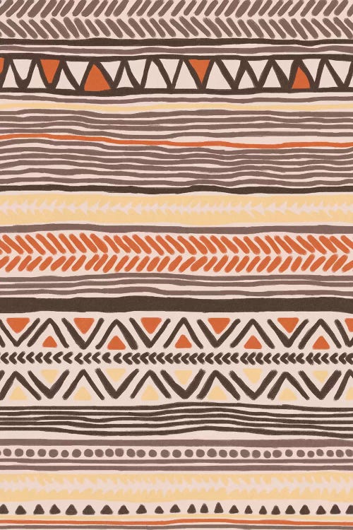 Hand Drawn Ethnic Pattern by Alisa Galitsyna wall art