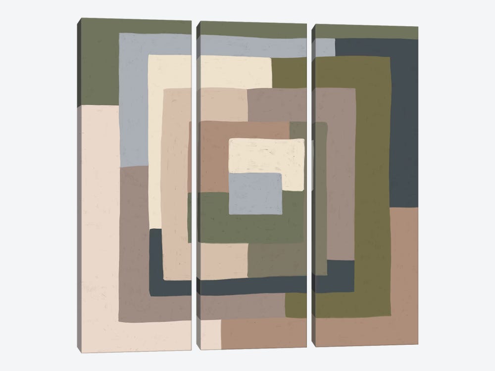 Abstract Neutrals I by Alisa Galitsyna 3-piece Art Print