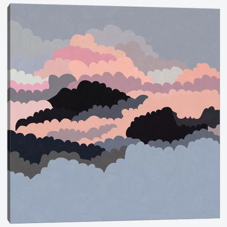 Magic Sunset Clouds On The Sky Canvas Print #ALG44} by Alisa Galitsyna Art Print