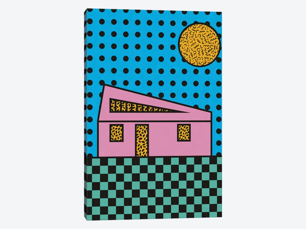 Memphis House by Alisa Galitsyna 1-piece Art Print