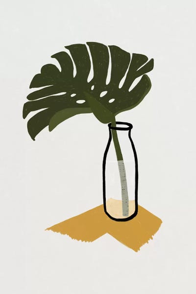 Monstera Deliciosa In A Bottle by Alisa Galitsyna canvas print