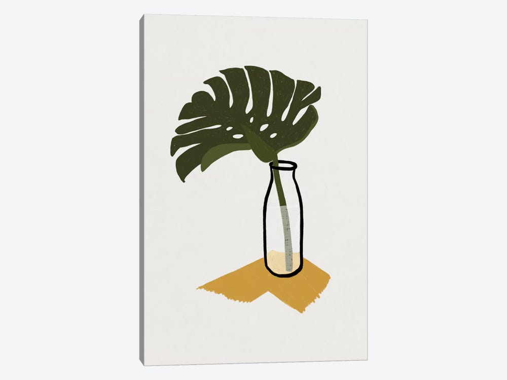 Monstera Deliciosa In A Bottle by Alisa Galitsyna 1-piece Canvas Wall Art