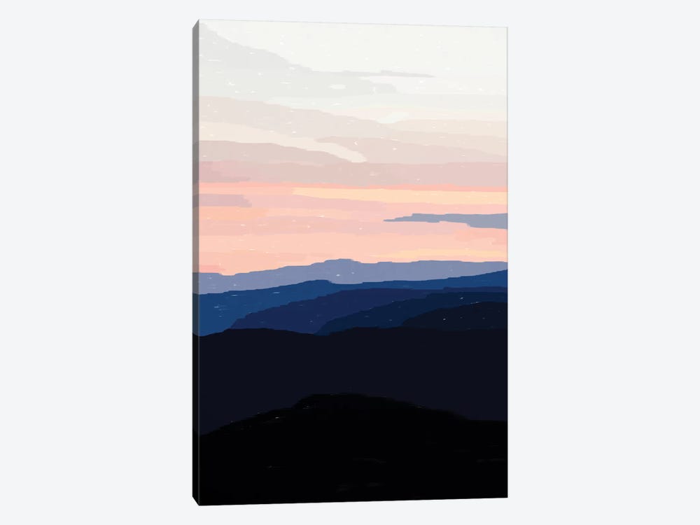 Pastel Sunset Over The Mountains by Alisa Galitsyna 1-piece Canvas Art