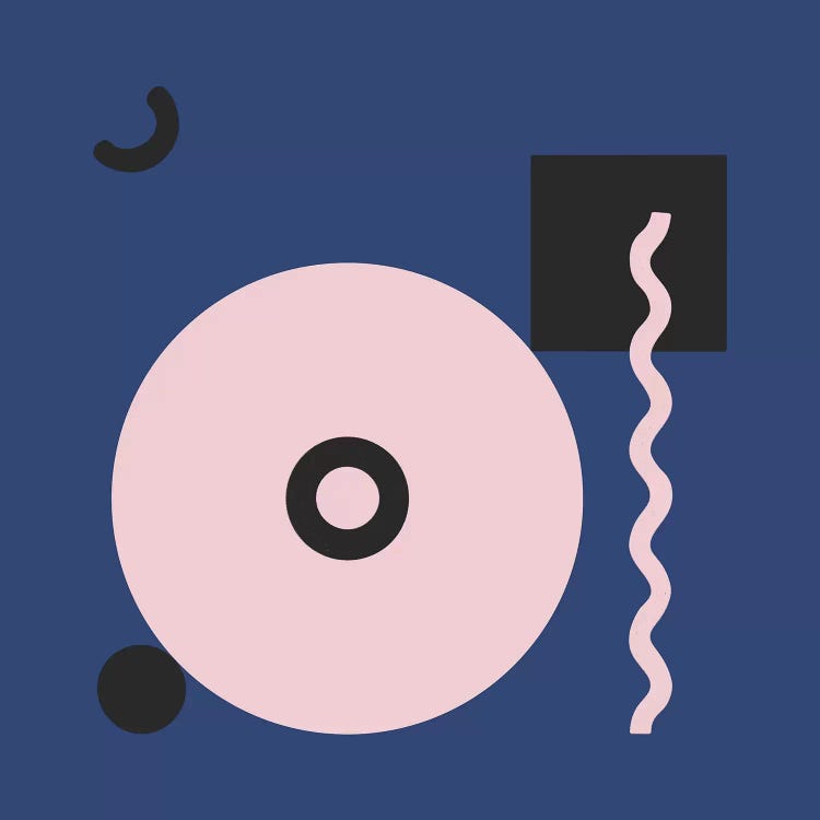 Pink Circle & Blue Square