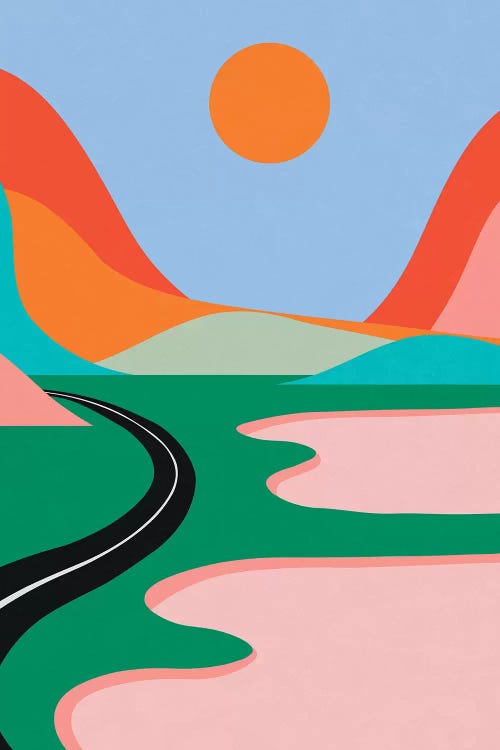 Pink Lakes by Alisa Galitsyna wall art