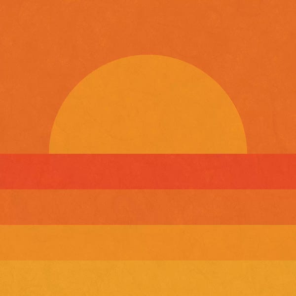 Shape Up: Retro Geometric Sunset by Alisa Galitsyna