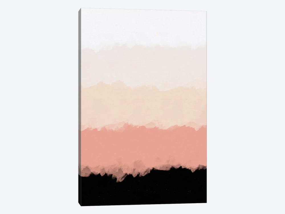 Abstract Rose Color Flora Blush by Alisa Galitsyna 1-piece Canvas Wall Art