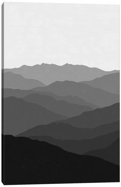 Shades Of Grey Mountains Canvas Art Print