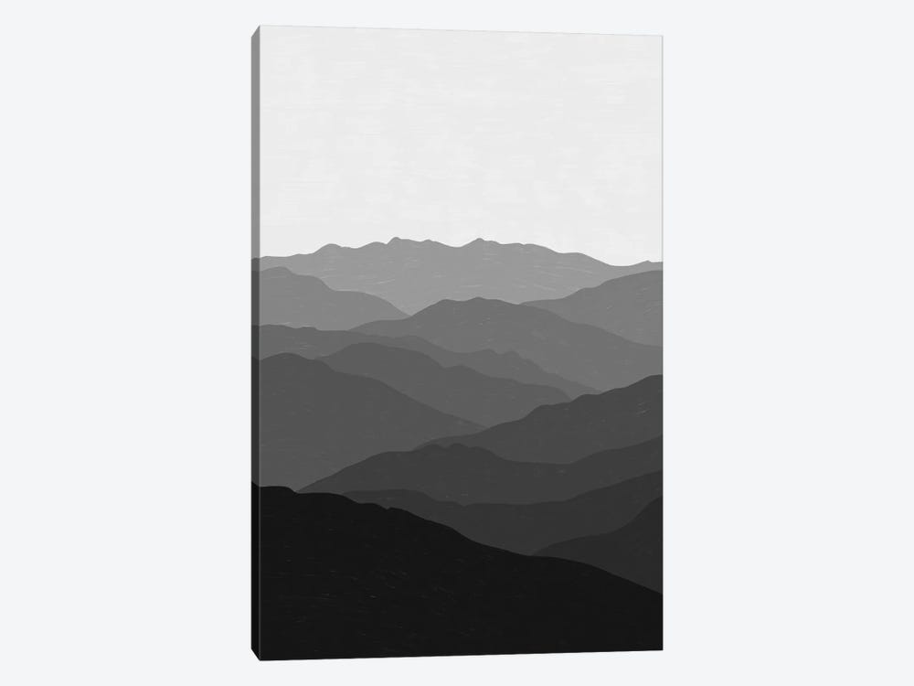 Shades Of Grey Mountains by Alisa Galitsyna 1-piece Canvas Wall Art