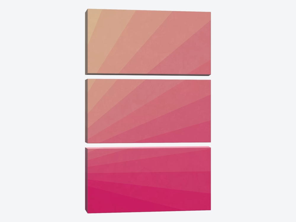 Shades Of Pink Sunset by Alisa Galitsyna 3-piece Canvas Print