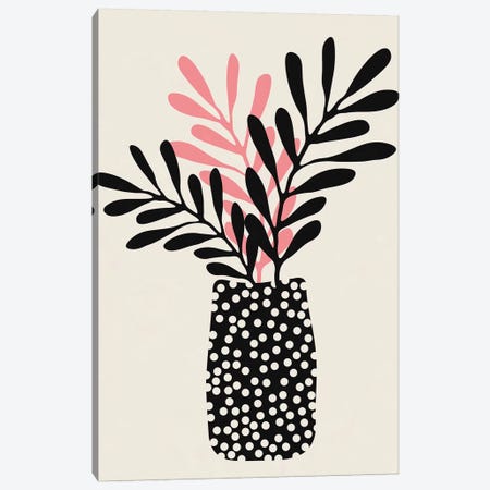 Still Life With Vase And Three Branches Canvas Print #ALG81} by Alisa Galitsyna Canvas Artwork
