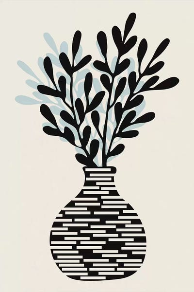 The Cut Outs Collection: Still Life With Vase And Tree Branches by Alisa Galitsyna