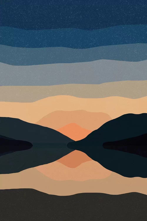 Sunset Mountain Reflection by Alisa Galitsyna wall art