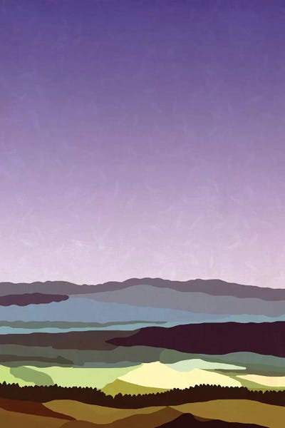 Alisa Galitsyna: Sunset over the Valley by Alisa Galitsyna