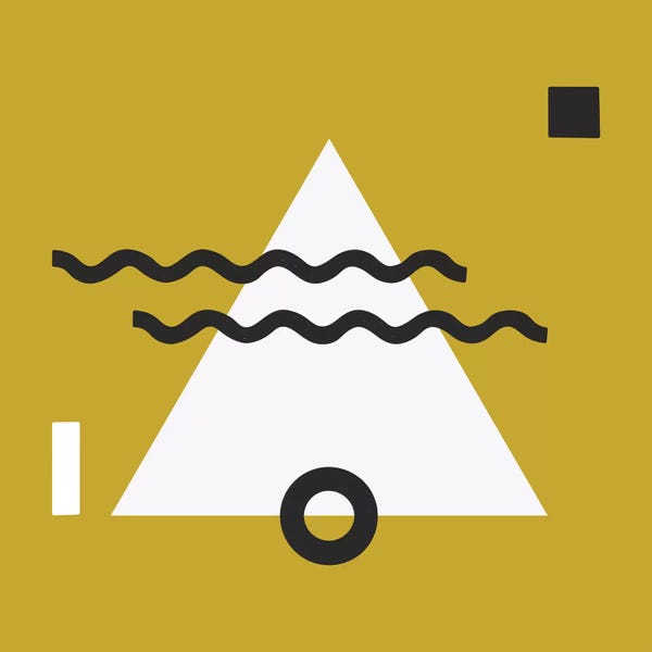 Alisa Galitsyna: White Triangle & Yellow Square by Alisa Galitsyna
