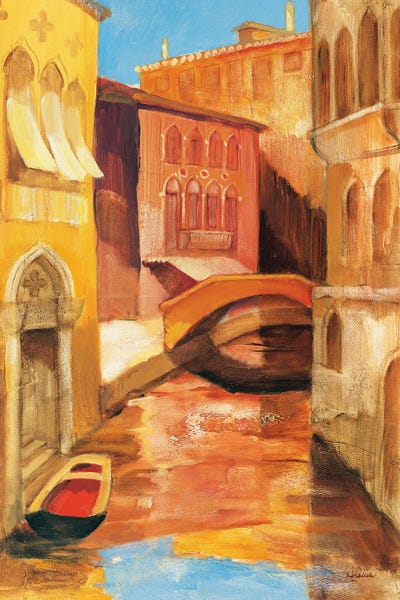 Morning on the Canal I by Albena Hristova framed canvas print