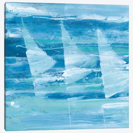 Summer Sail I Blue Canvas Print #ALH19} by Albena Hristova Canvas Art