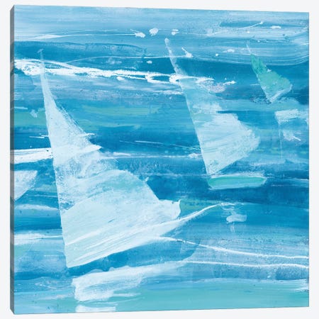 Summer Sail II Blue Canvas Print #ALH20} by Albena Hristova Canvas Art Print