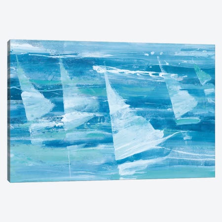 Summer Sail III Blue Canvas Print #ALH21} by Albena Hristova Canvas Art Print