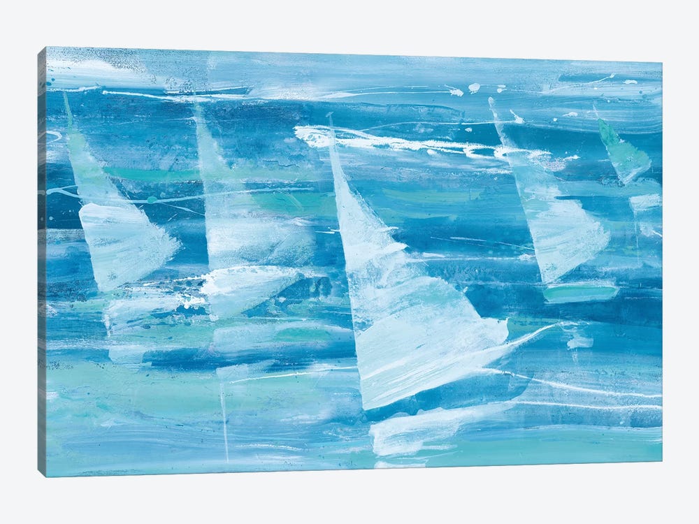 Summer Sail III Blue by Albena Hristova 1-piece Canvas Print