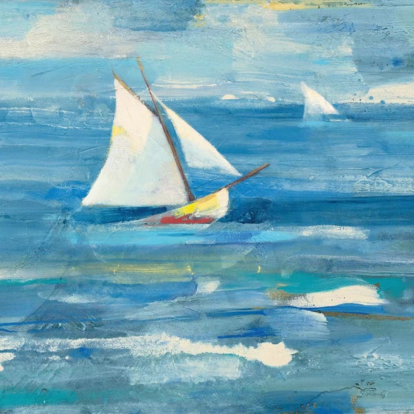 Kids Nautical Art: Ocean Sail Light by Albena Hristova