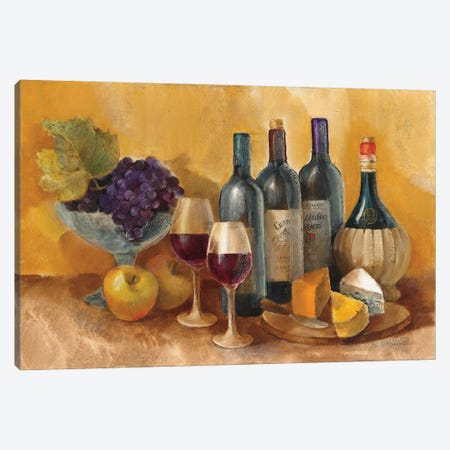 Wine and Fruit I v2 Canvas Print #ALH34} by Albena Hristova Art Print