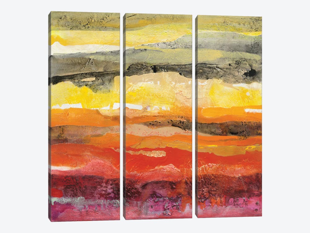 Abstract Layers II by Albena Hristova 3-piece Canvas Print