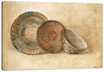 Woven Vessels I Canvas Art Print - Pottery Still Life