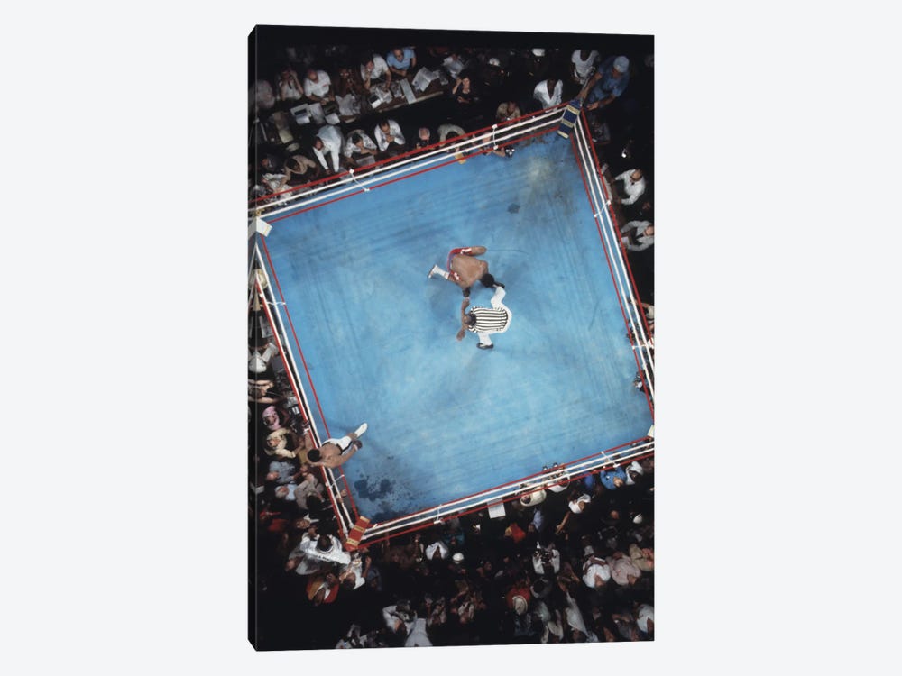 Opponent On One Knee Getting Counted Out, Rumble In The Jungle™ by Muhammad Ali Enterprises 1-piece Canvas Print
