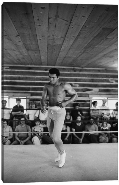 In-Ring Movement At Deer Lake II (Rumble In The Jungle™ Training Camp) Canvas Art Print - Muhammad Ali