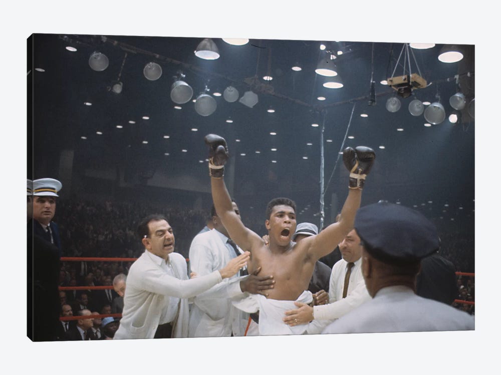 Jubilant Victory Celebration, February 25th, 1964 by Muhammad Ali Enterprises 1-piece Canvas Wall Art