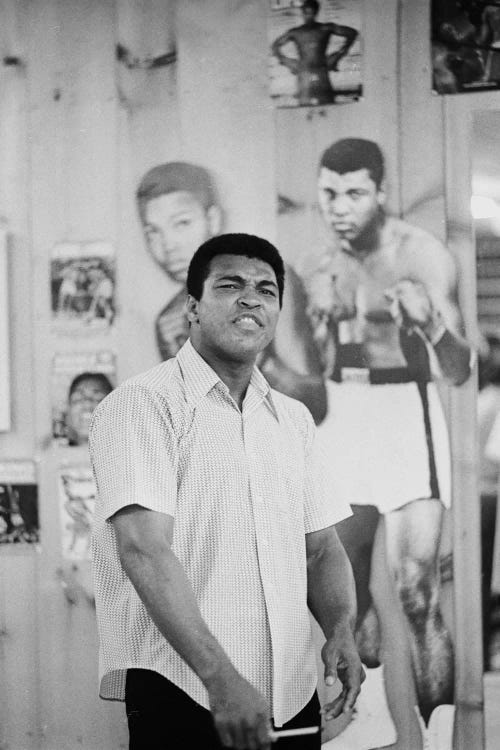 Muhammad Ali Mean Mugging For The Camera