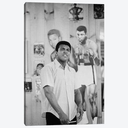 Muhammad Ali Mean Mugging For The Camera Canvas Print #ALI45} by Muhammad Ali Enterprises Art Print