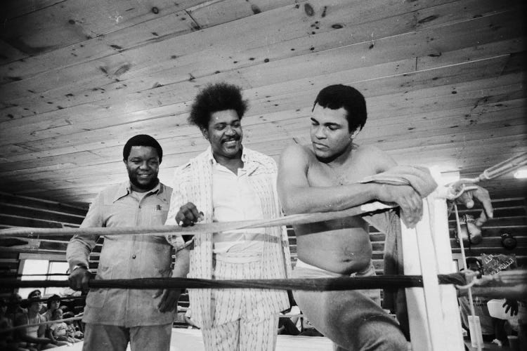 Muhammad Ali, Promoter And Friend In A Corner Of The Ring, Deer Lake Training Facility