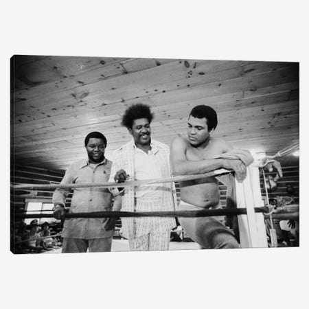 Muhammad Ali, Promoter And Friend In A Corner Of The Ring, Deer Lake Training Facility Canvas Print #ALI60} by Muhammad Ali Enterprises Canvas Wall Art