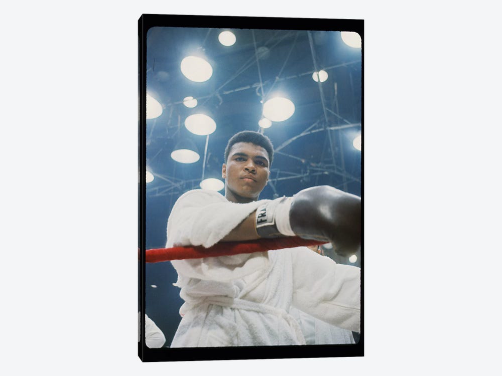 Pre-Fight Corner Shot Of A Young, Robed Muhammad Ali by Muhammad Ali Enterprises 1-piece Canvas Art