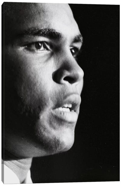 Profile Shot Of Muhammad Ali Canvas Art Print - Figurative Photography