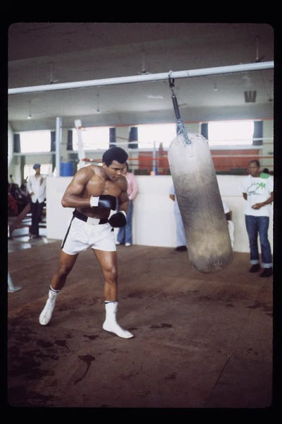 Athletes & Coaches: Punching Bag Work At Rumble In The Jungle™ Training Session by Muhammad Ali Enterprises