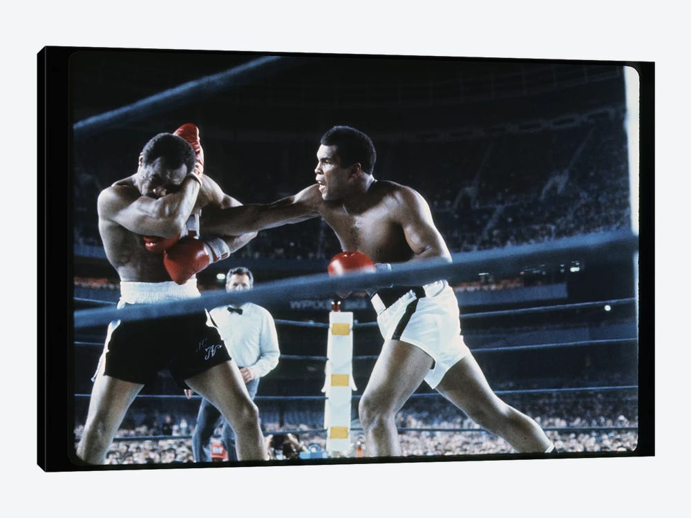 Right To The Chest, September 28th, 1976 by Muhammad Ali Enterprises 1-piece Canvas Art Print