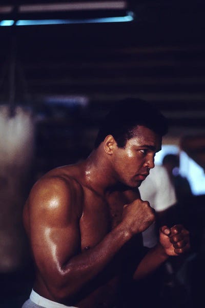 Muhammad Ali Enterprises - Unframed Prints: Shadow Boxing Session by Muhammad Ali Enterprises