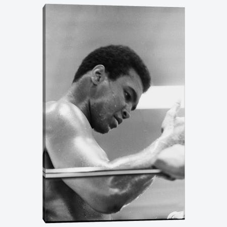 Side View Of Muhammad Ali In The Corner II Canvas Print #ALI80} by Muhammad Ali Enterprises Canvas Art